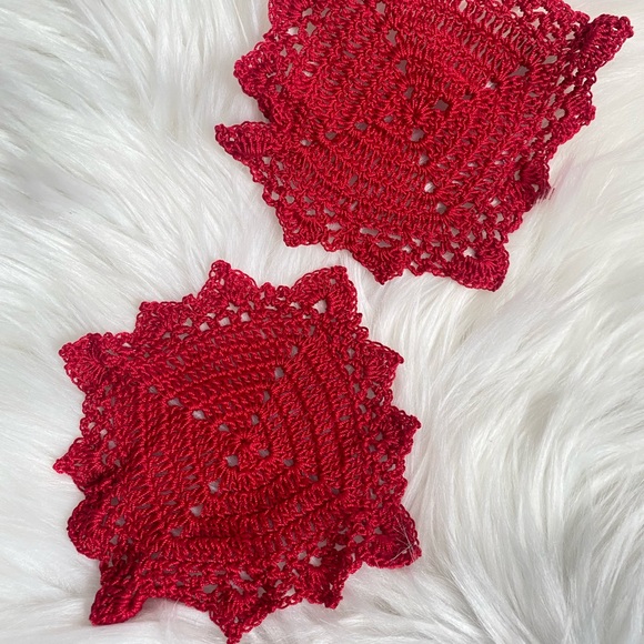 Handmade Crochet Square Patterns set of 2 - Picture 3 of 3